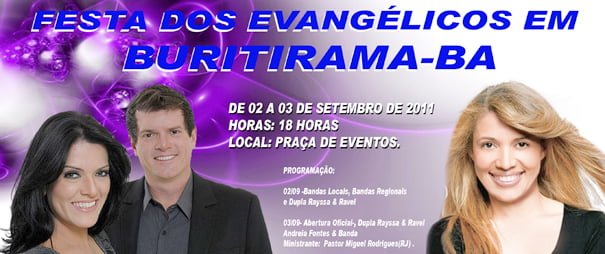 Evangélicos em festa em Butirama