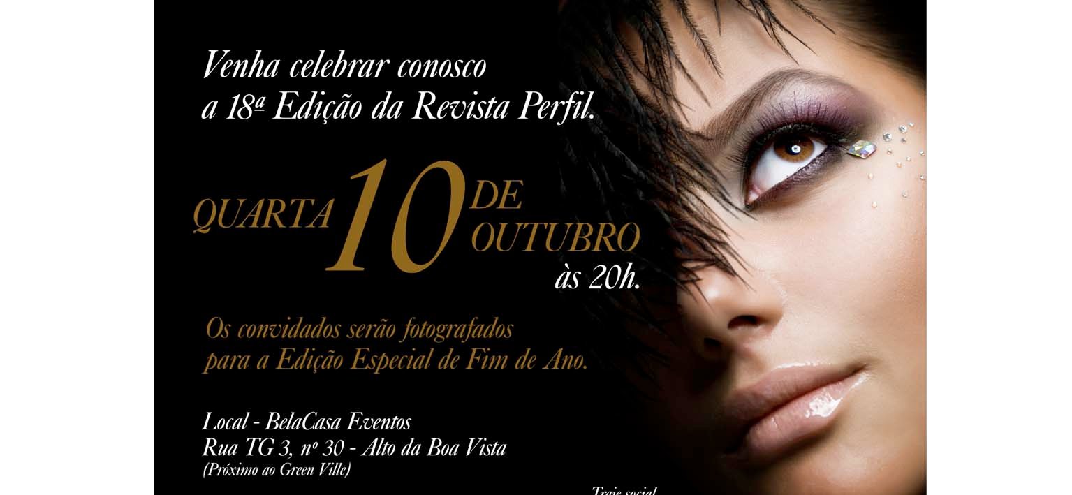 Revista Perfil 18: lançamento nesta quarta-feira