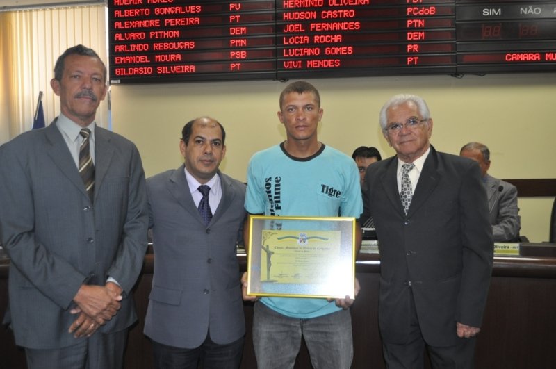 Câmara homenageia o Campeão Baiano de Montain Bike