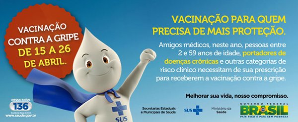 Campanha de Vacinação começa nesta segunda-feira