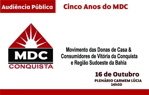 Câmara comemora 5 anos do MDC