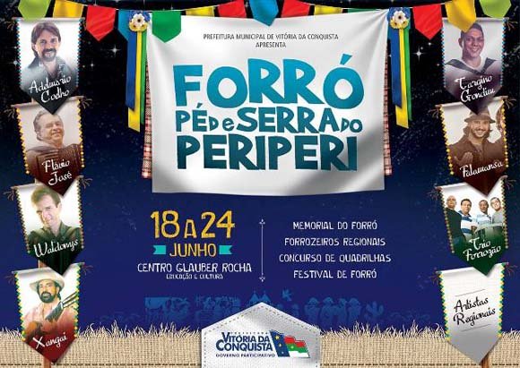 PMVC anuncia atrações do Forró Pé de Serra