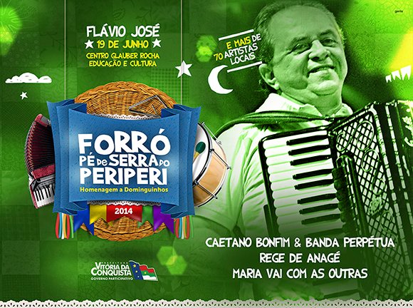 Flávio José se apresenta nesta quinta,19.