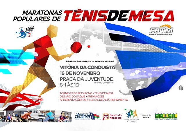Maratonas Populares de Tênis de Mesa em Conquista