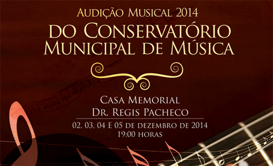 Conservatório Municipal finaliza ano letivo com Audição Musical