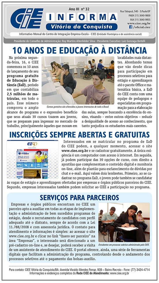 Informe CIEE 32 – Abril 2015