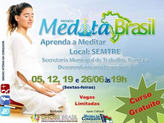Projeto promove curso de Meditação em Conquista