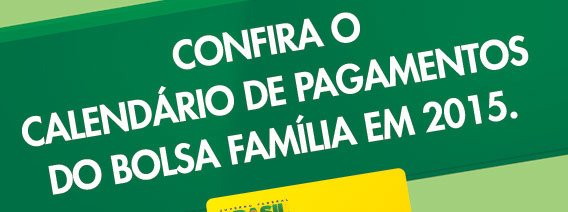 Bolsa Família começa a ser pago nesta terça-feira (17)
