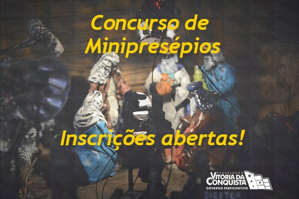 Abertas inscrições concurso de minipresépios