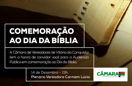 Audiência Pública: Dia da Bíblia