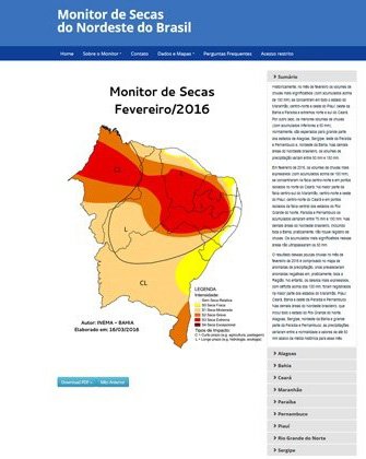 ‘Monitor de secas’ auxilia Nordeste a enfrentar a estiagem