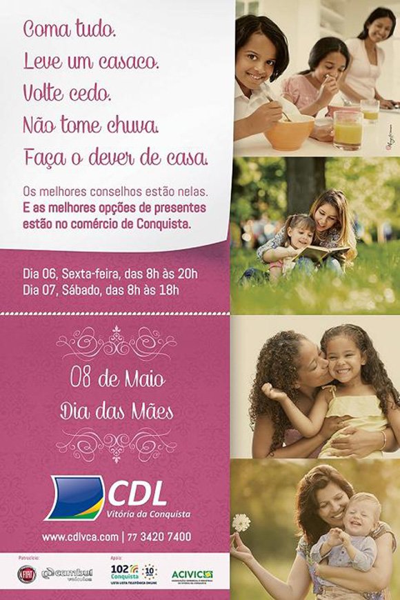 Comércio tem horário especial para o Dia das Mães