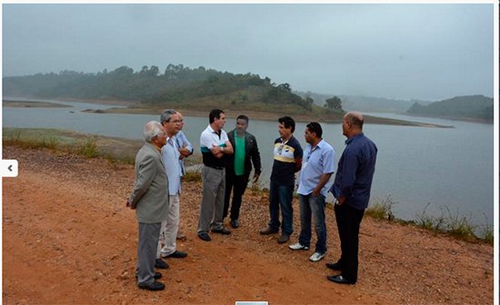 Comitiva da Câmara visita barragem Água Fria II