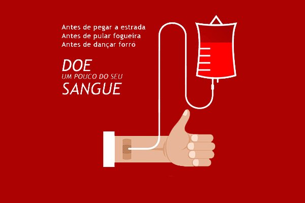 É preciso doar sangue no período junino