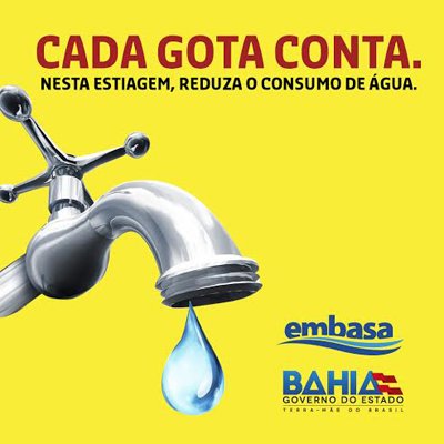 Ação EMBASA e UESB: consumo da água