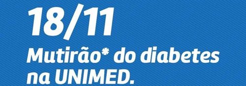 Unimed realiza mutirão do diabético nesta sexta, 18