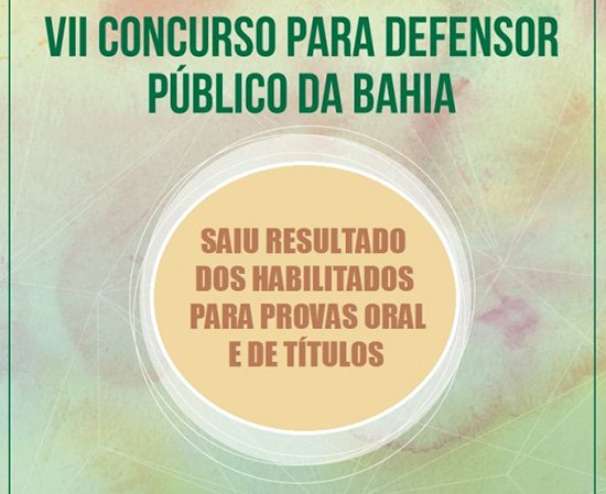 Concurso Público – DPE/BA divulga resultado definitivo