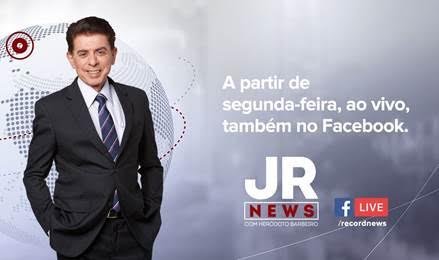 JR News ao vivo nas redes sociais