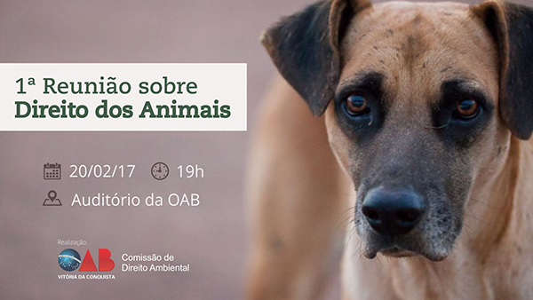 OAB promove 1ª Reunião sobre Direito dos Animais