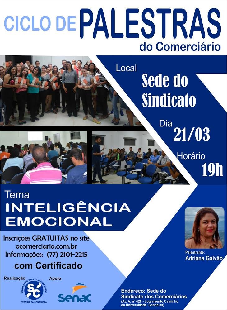 “Inteligência Emocional”: Ciclo de Palestras do Comerciário