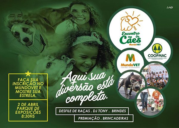 Inscrições para 3º Encontro de Cães Coopmac