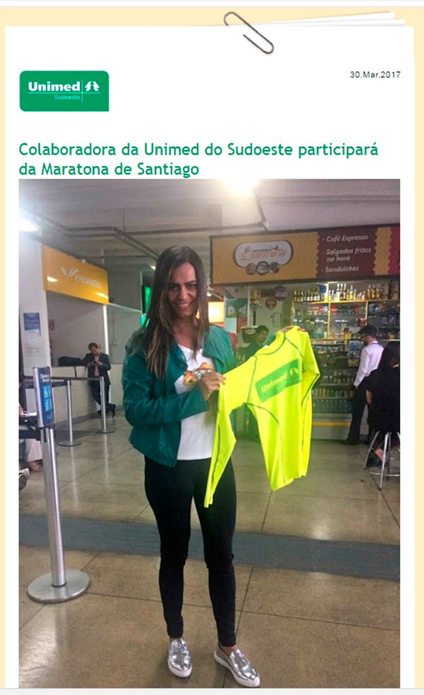 Unimed do Sudoeste na maratona de Santiago