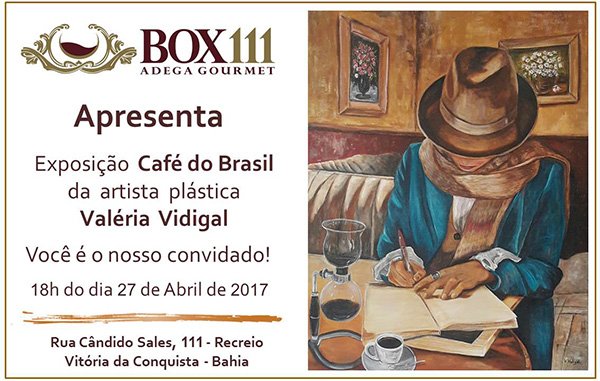 Exposição Valéria Vidigal na Adega Gourmet Box 111