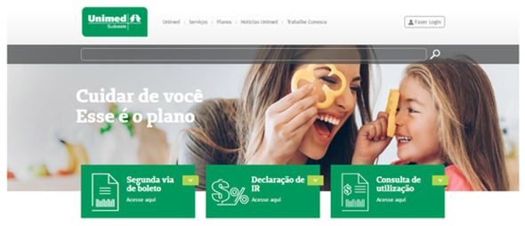 De cara nova: novo layout do site da Unimed do Sudoeste