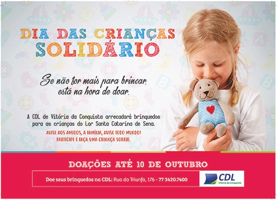 CDL realiza Campanha Dia das Crianças Solidário