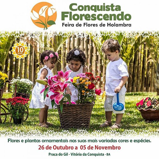 10ª Feira de Flores de Holambra em Vitória da Conquista