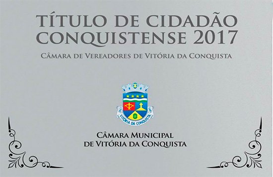 Câmara entrega Títulos de Cidadão Conquistense