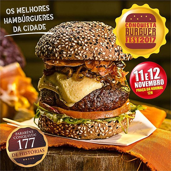 Conquista Burguer Fest: 1º Festival de Hambúrguer Artesanal da cidade