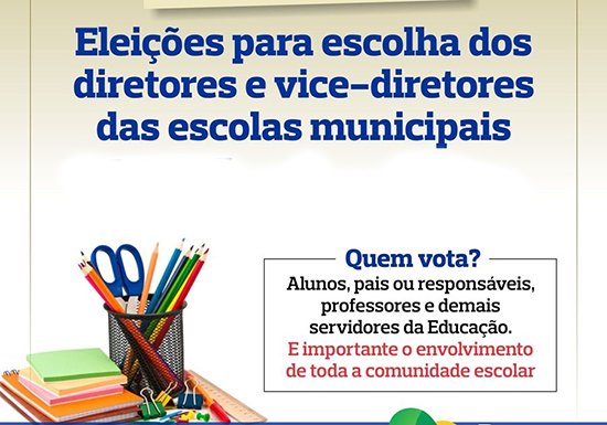 Escolas da rede municipal escolhem seus diretores