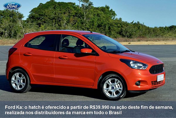 Feirão da Ford tem KA, New Fiesta e Ecosport com taxa 0