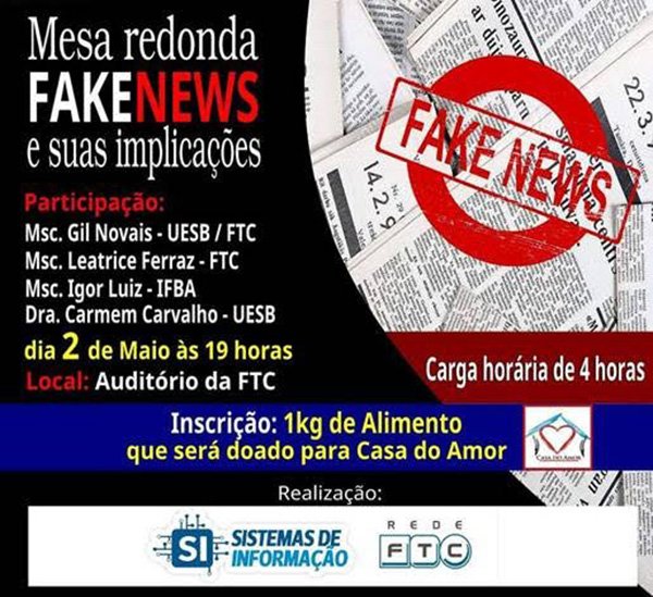 Mesa Redonda – Fake News e suas implicações