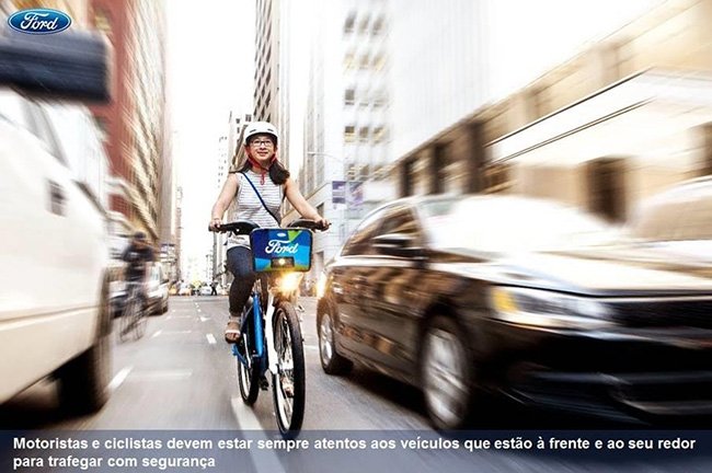 Ford dá dicas de como dirigir com segurança ao lado de ciclistas