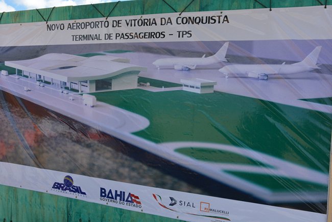 Obras do Aeroporto Glauber Rocha na reta final