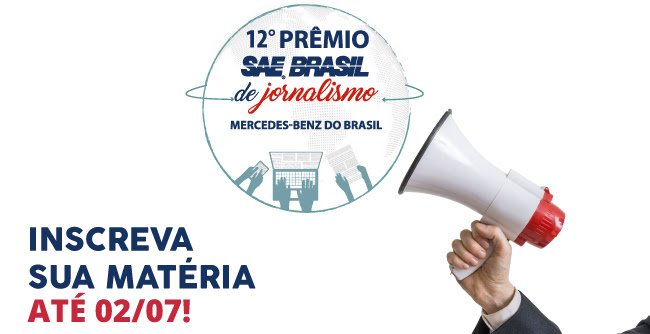 Abertas as inscrições para 12º Premio SAE Brasil de Jornalismo