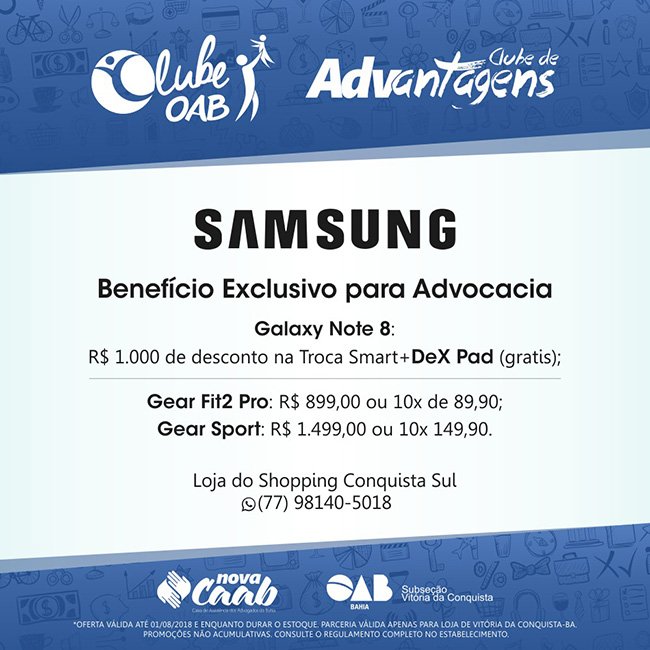 Samsung oferece benefícios em prol da advocacia