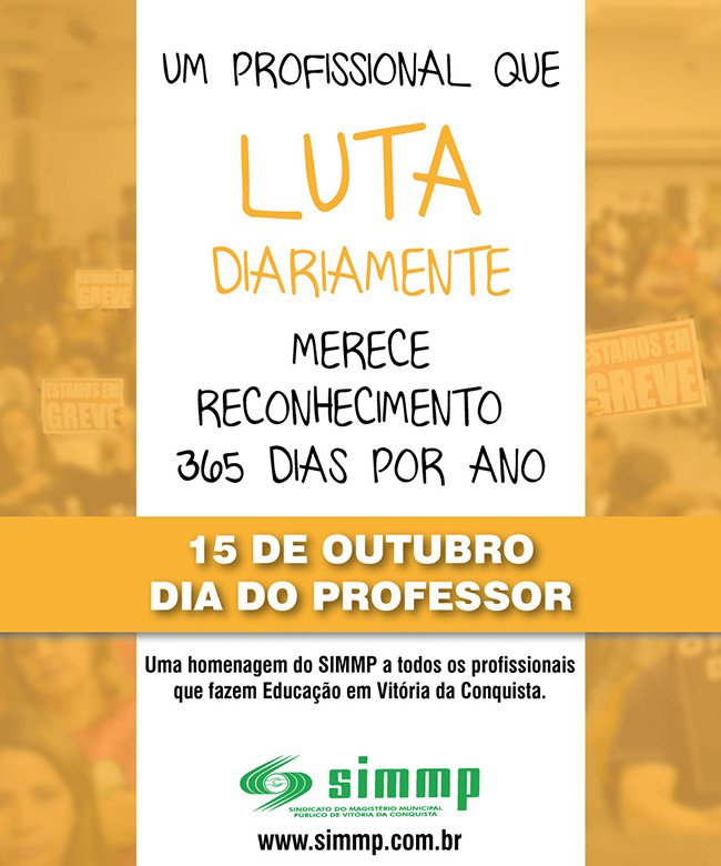 15 de outubro: Dia do Professor