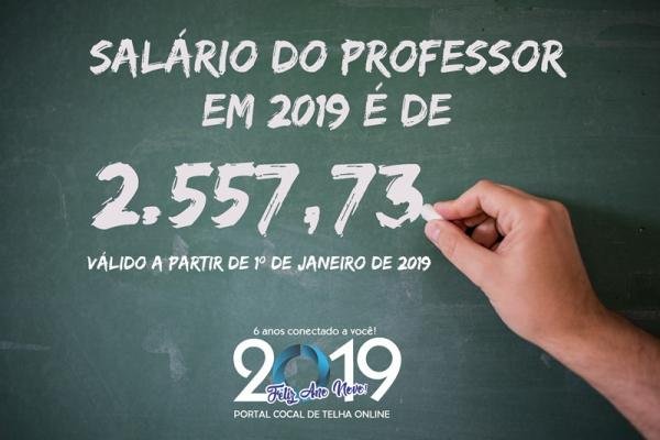 Piso salarial do magistério reajustado em 01 de janeiro