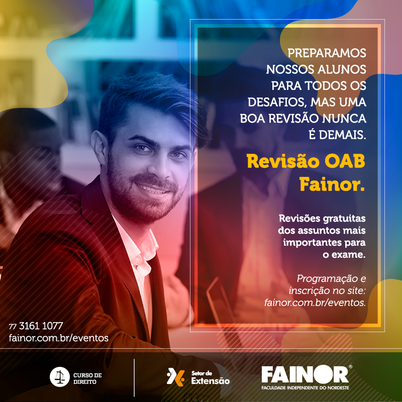 FAINOR promove curso de revisão para prova da OAB