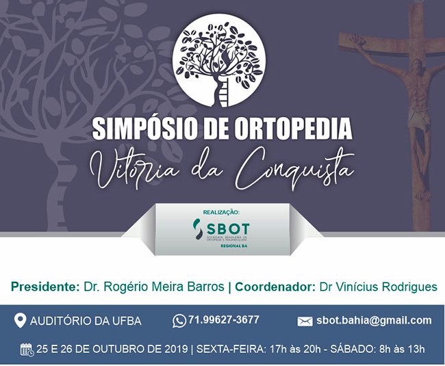 SBOT-BA realiza Simpósio de Ortopedia Vitória da Conquista