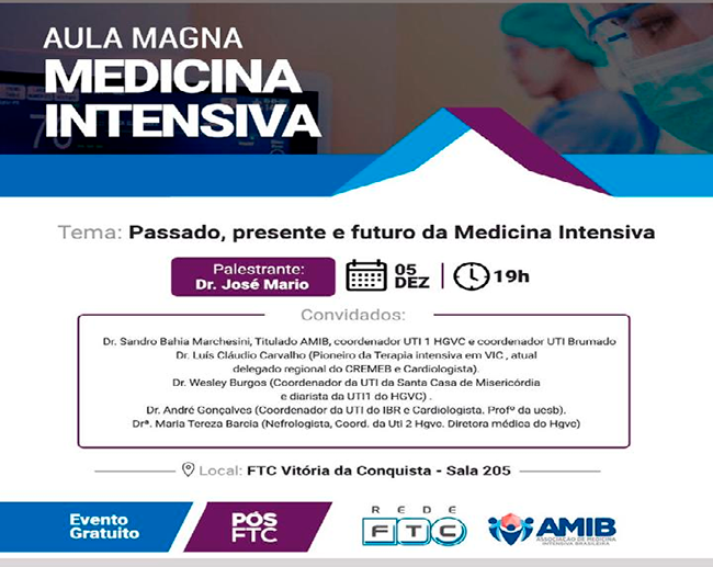 FTC convida para Aula Inaugural de Pós-graduação em Medicina