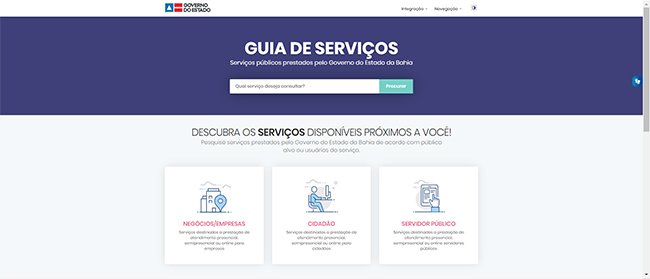SAEB disponibiliza Guia de Serviços do Estado da Bahia