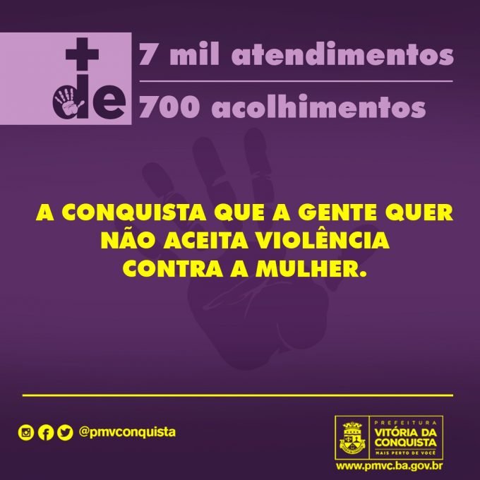 Proteção às mulheres: 7 mil atendimentos às vítimas de violência em Conquista