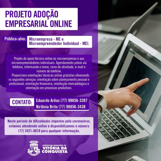 Projeto Adoção Empresarial Online apresenta resultados nesta sexta-feira, 14