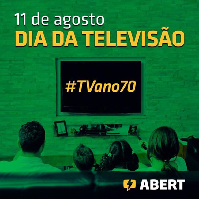 11 de agosto é o Dia da TV! Parabéns a todos os que fazem a TV sempre presente