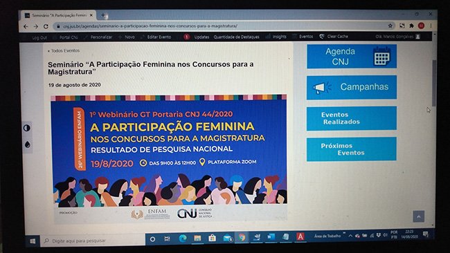 Evento debate participação feminina nos concursos do Judiciário brasileiro
