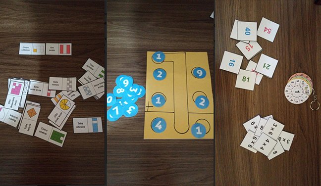 Professora cria jogos de tabuleiro para ensinar matemática